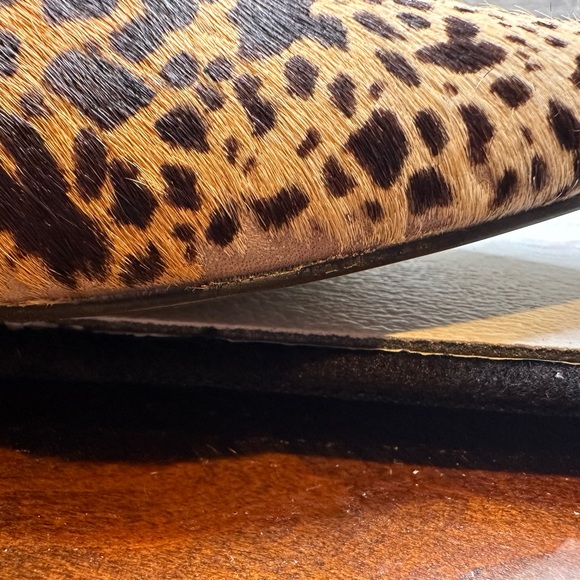 Matisse Ladies “Teddy” Cow Hide Leopard Print Ankle Boot, Zipper/Wedge Heel Sz 6 - Picture 10 of 16